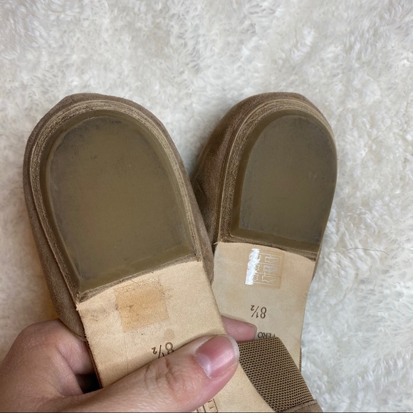 Eileen Fisher Fluted Pointed Toe Suede Flat 8.5 - Picture 4 of 5